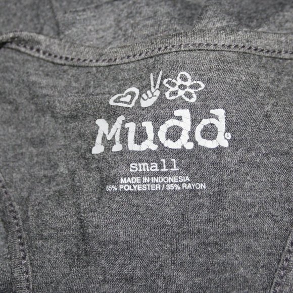 🖤🌫️ Black & Gray Ruffle Blouse · Mudd · Size Small - Picture 2 of 5